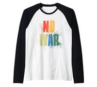 NO War Stop War Peace Camiseta Manga Raglan