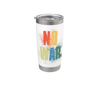 NO WAR Stop War Peace Vaso térmico de acero inoxidable de doble pared