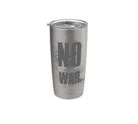NO WAR Stop War Peace Vaso térmico de acero inoxidable de doble pared