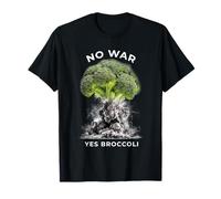 No War Yes Brócoli - Humor Vegetal Antiguerra Camiseta