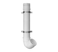 No Waste Automatic Poultry Feeder Pipe Design Duck Rooster Feeder | Prevent Food Spillage Waste Unique Weatherproof Pipe Type Flow Feeder Port Keeps Poultry Feed Dry Clean Effortlessly