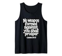 No Weapon Formed Against You Shall Prosper Camiseta sin Mangas