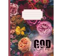 "No Worries God got me" Notebook Christian Composition style journal