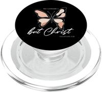 No Yo Más Pero Cristo Gálatas 2:20 Mariposa Cristiana PopSockets PopGrip para MagSafe