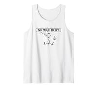 No Yoga Today Funny Meditación Namaste Pose Yoga Camiseta sin Mangas