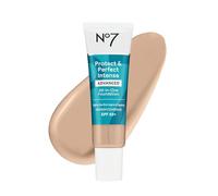 No7 Advanced Foundation All In One Protect & Perfect - Calico - Base antienvejecimiento con Fps 50 para mujeres - Qu Calico Foundation Cream 1 onza líquida (paquete de