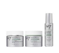 No7 Future Renew Damage Reversal - Set de cuidado de la piel, suero facial antienvejecimiento (9.8 ml), crema de día con SPF 25
