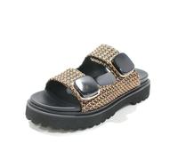 NOA HARMON Sandalia Casual de Tela, con Suela de Goma - 10288-67 para: Mujer Color: Marron Talla: 38