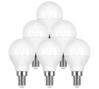 Noa Home Deco Paquete de 6 E14 LED Bombilla, Cálida Luz Blanco 3000K 3W 300LM Equivalente a 90W, 180° Ángulo Haz, No Regulable, Bajo Calor & Larga Vida