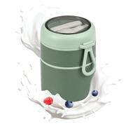 Noa Home Deco Vaso para Cereales y Yogur, 710ml Porta Yogur Antifugas con Cuchara y Asa, Vasos Yogurtera de Doble Capa, Recipiente Térmico sin BPA para Oficina, Viajes, Escuela