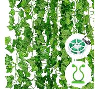 Noa Home Decoplantas Artificiales 12 Piezas Plantas Artificiales Decorativas Planta Artificial Decoracion Habitacion para Cocina Boda Balcón Oficina Jardín - 2.2M