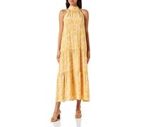 Noa Noa Dimann Vestido, Estampado Amarillo/Melocotón, 44 para Mujer