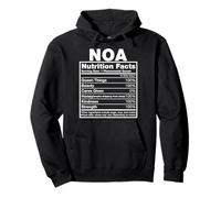 Noa Nutrition Facts Camiseta de cumpleaños con Nombre Noa Sudadera con Capucha