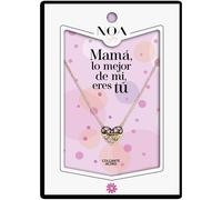 NOA STORY Colgante Corazon Mama Acero Dorado Mama Lo Mejor de mi Vida Eres Tu