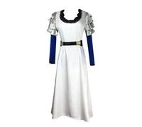 NOAFUNZO Anime Tokyo Ghoul Cosplay Kamishiro Rize vestido morado para juego de rol, vestido blanco, cosplay, disfraz de Halloween, disfraces de máscaras, disfraces de fiesta (blanco, S)