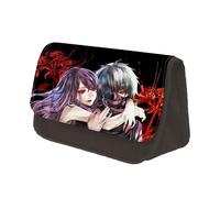 NOAFUNZO Tokyo Ghoul - Estuche para lápices Kirishima Tōka Kaneki Ken con impresión 3D, bolsa de papelería de gran capacidad para niños y niñas, regalos de cumpleaños, Tipo 4, 22*13*7.5cm, Anime