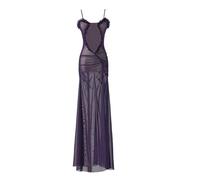 NOAFUNZO Vestido de anime Tokyo Ghoul Kamishiro Rize morado para juego de rol, vestido blanco para cosplay, Halloween, fiesta de máscaras (morado, S)