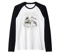 Noah 2348 BC Funny Rain Humor Design Histórico Inundación Broma Camiseta Manga Raglan