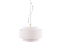 Globen Lighting Lámpara de techo Noah Ø50 cm Bouclé blanco