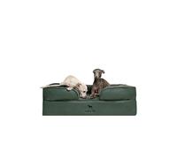 NOAH & PAW Cama grande para perro, 35 x 25 x 11 pulgadas, camas ortopédicas para perros, espuma viscoelástica de cáscara de huevo infundida con gel refrescante, funda interior, impermeable, lavable a