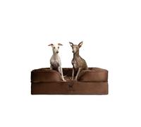 NOAH & PAW Cama grande para perro, 35 x 25 x 11 pulgadas, camas ortopédicas para perros, espuma viscoelástica de cáscara de huevo infundida con gel de refrigeración, funda interior, impermeable,