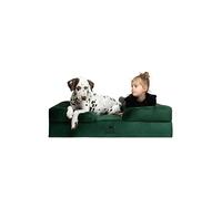 NOAH & PAW Cama XL para perro, 45 x 35 x 11 pulgadas, camas ortopédicas grandes para perros, espuma viscoelástica de cáscara de huevo infundida con gel de refrigeración, funda interior, impermeable,