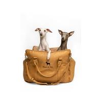 Noah & Paw Transportador de asiento de coche para perros, asiento de coche para mascotas pequeñas y medianas con clip de arnés, función de seguridad 4X, cama de viaje elevadora, lavable, espuma