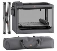 Noah & Paw Transportín Plegable para Perros 42 Pulgadas, Tamaño XXL para Razas Grandes y Extra Grandes, Ideal para Coche, Incluye Alfombrilla, 2 Bolsillos y Cremalleras de Seguridad 10 mm 42x31x31
