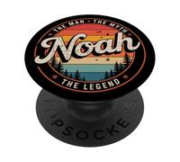 Noah The Man The Myth The Legend - Nombre Personalizado Vintage PopSockets PopGrip Adhesivo