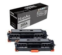 NoahArk Compatible para 205A CF530A Cartucho de tóner de Repuesto para HP Color LaserJet Pro M181FW M181 M180 180N HP Color LaserJet Pro M154A M154NW M154 Impresora (2 Negro)