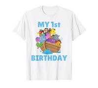 Noahs Ark Primer Cumpleaños Fiesta de Primer Año Niños Camiseta