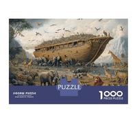 NoahsArkFloodScene 1000 Piezas Puzzle Puzzle Premium, Cartón Top - para Mayores Entusiastas, Entrena La Concentración, Regalo De Inauguración Y Ocio En Casa 38x26cm/1000pcs
