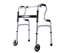 NOALED Andador de rehabilitación de pie, Ayuda para Caminar con Ruedas para Ancianos, bastón para Caminar para Ancianos, muleta de Refuerzo de Cuatro Patas (sin Rueda) (2 Ruedas)
