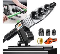 NOALED Máquina de Soldadura de Tubos de plástico,Soldador por fusión de Tubos,Soldador por fusión portátil,Disipación de Calor eficiente con Pantalla Digital,para Tubos Ppr,PE,PP Templado de 100-320°