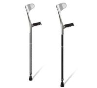 NOALED Muletas para antebrazo, agarre ergonómico con agarre cómodo, aluminio resistente de alta densidad, duradero para adultos estándar y altos, 2 unidades (1 unidad)