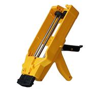 NOALED Pistola para calafatear de Dos componentes, Pistola de Cartucho Doble con empuñadura cómoda, Pistola aplicadora de Adhesivo Manual para epoxi, acrílico, Poliuretano, Silicona, poliéster