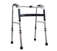 NOALED Rehabilitación de pie Inicio Andador Ligero Plegable Hemiplejía Aleación de Aluminio Andador para discapacitados Muleta bastón de Cuatro Patas para Ancianos (Rojo) (Azul)
