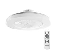 Noaton Triton Ventilador de Techo sin Aspas 58cm con Luz LED y Mando 26W