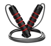 Noaxylic Cuerda para Saltar, 3 m Comba de Saltar de Longitud Ajustable, con Mango de Espuma Antideslizante y Rodamientos Rápidos, Ideal para Fitness Entrenamiento, para Adultos y Niños