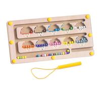 Noaxylic Laberinto Magnético, Juguetes Montessori, Madera Educativos Coloridos, Clasificar Colores y Números Juego Magnético, Patrón de Hongo, Motricidad Fina Juguetes, para Niños y Niñas