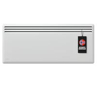 Nobø NFK4N radiador eléctrico bajo consumo 1250W blanco, convector eléctrico pared con termostato inteligente NCU-2Te, radiador wifi con temporizador, IP24, programas semanales, protección antihielo
