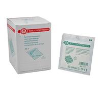 Noba - Compresas estériles ranuradas (40 unidades, 2 unidades, 7,5 x 7,5 cm)