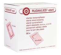 Noba RUDAVLIES -estéril, Parches de asociación, Vendaje para heridas, Selección tamaño, 50 Piezas - 10 x 8 cm