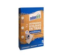 NobacPro - Detergente en Tiras para Lavadora | Hasta 40 Lavados - 20 Tiras | Olor Fresh Linen | 100% Ecológico | Hipoalergénico y vegano | No contiene plásticos | Fabricado en España