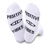 NOBAND - Calcetines con cita inspiradora, regalos de infertilidad para mujeres, vibras positivas, regalo de aliento para FIV, 1, M, moderno