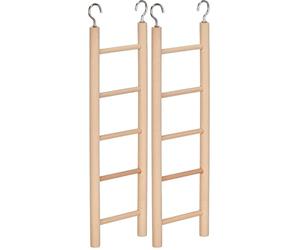 Nobby 31555 - Escalera de Madera (5 peldaños, 22 x 7 cm) (Paquete de 2)