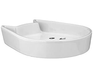 Nobby 73760 Gatos Cuenco de cerámica "kitty Face, color blanco