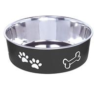 Nobby 73858 - Cuenco de Acero Inoxidable (20 cm, 1,80 L), Color Negro