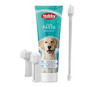 Nobby 74881 Juego de cepillos de dientes con pasta dentífrica menta