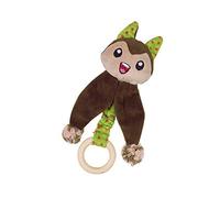 Nobby 80263 - Gato de peluche con catnip y anillo de madera, 24 g